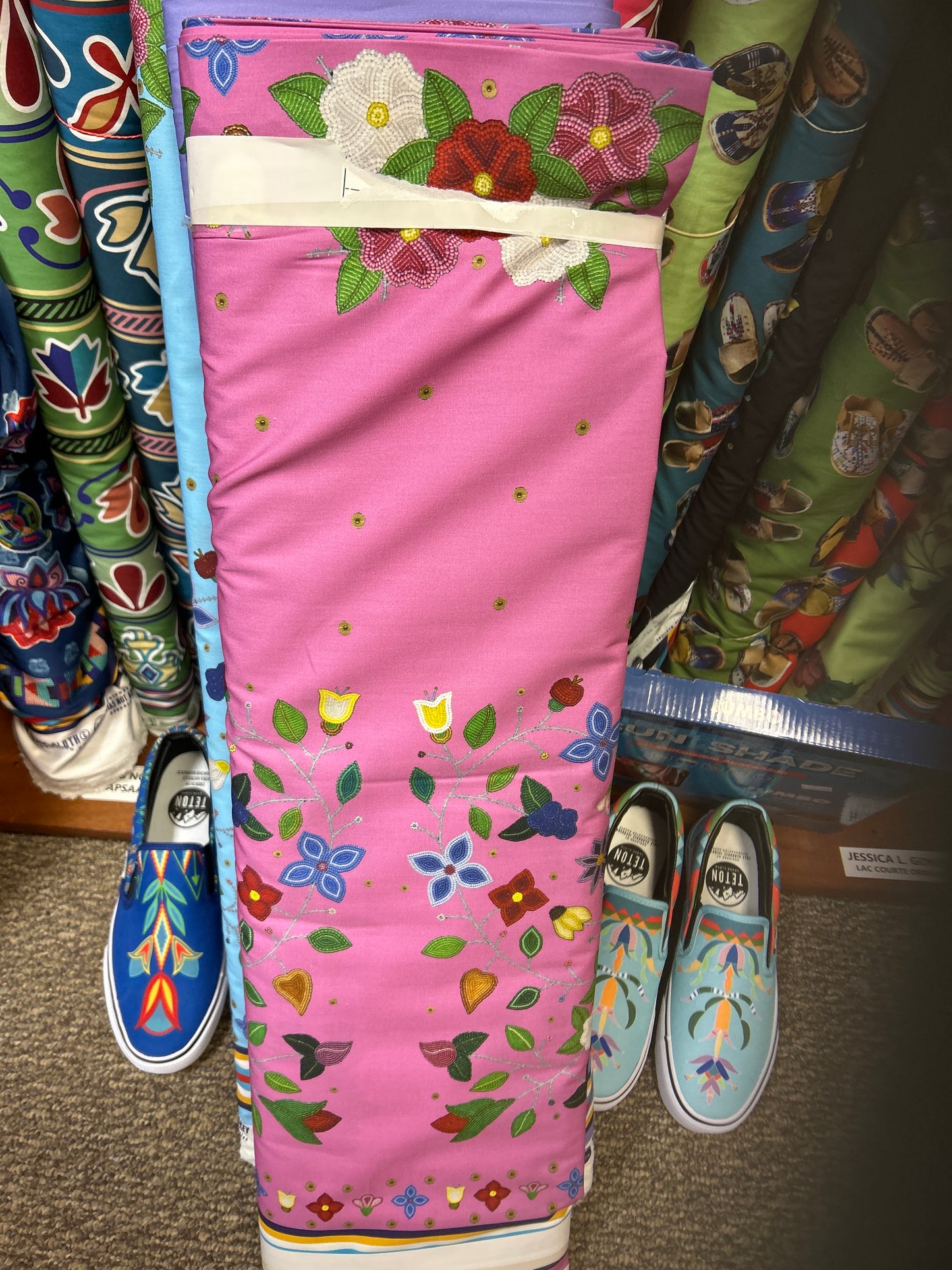 Jessica L. Gokey, Forest County Potowatomi Designed Cotton Fabric