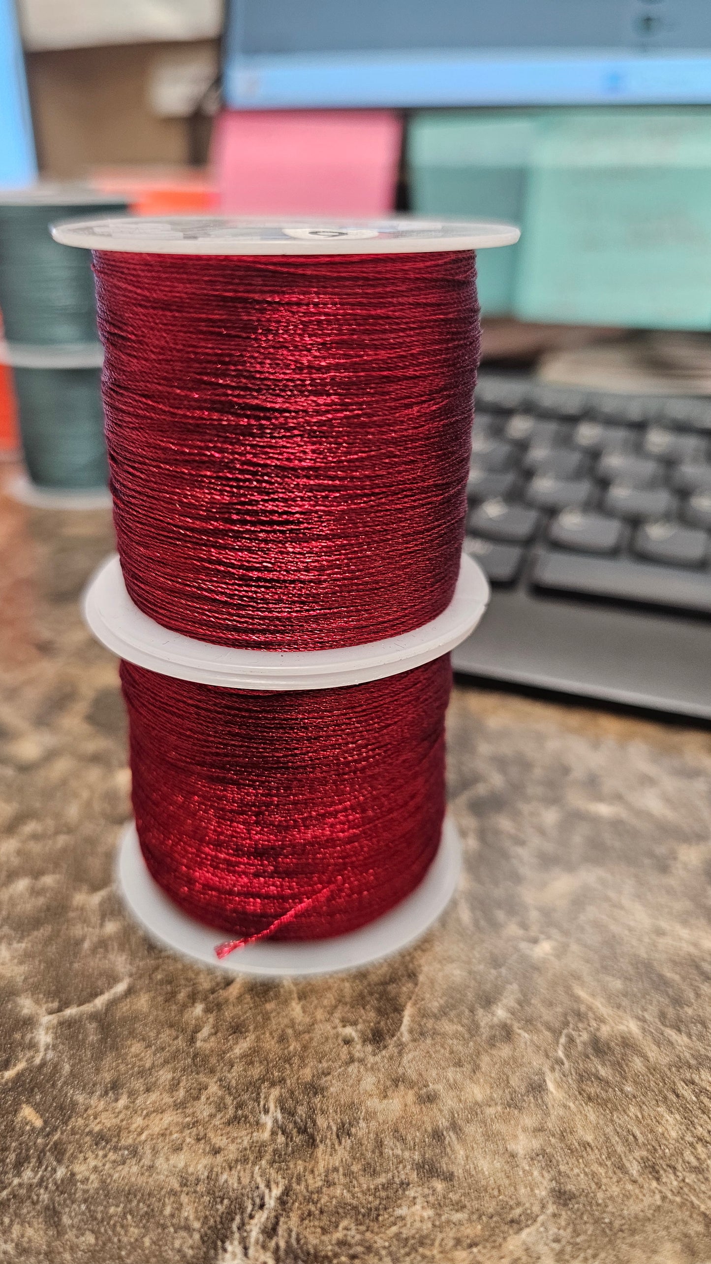 Stacking Thread For Fan Making