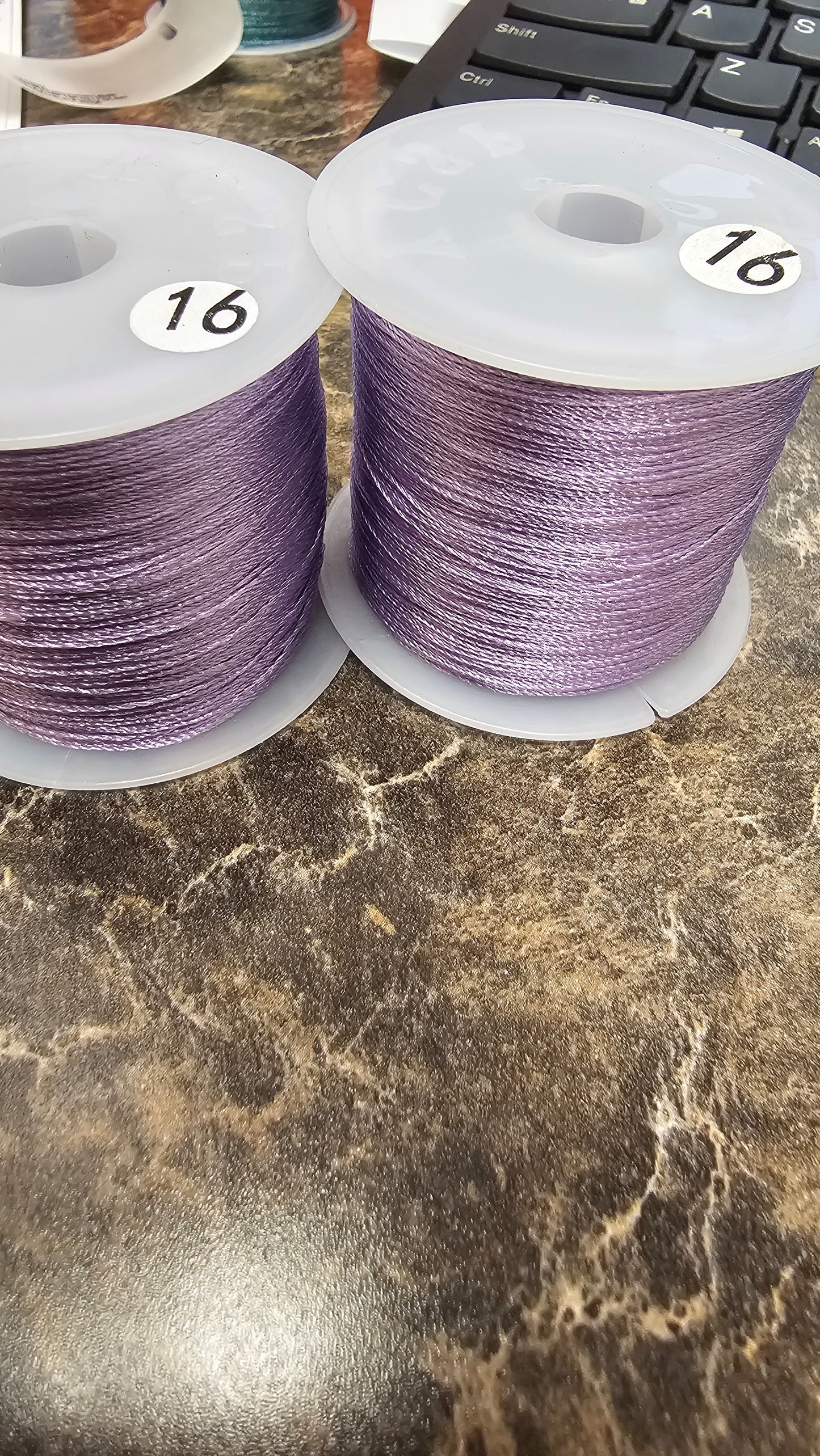Stacking Thread For Fan Making