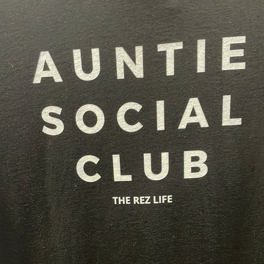 Auntie Social Club Black Tee-Shirt