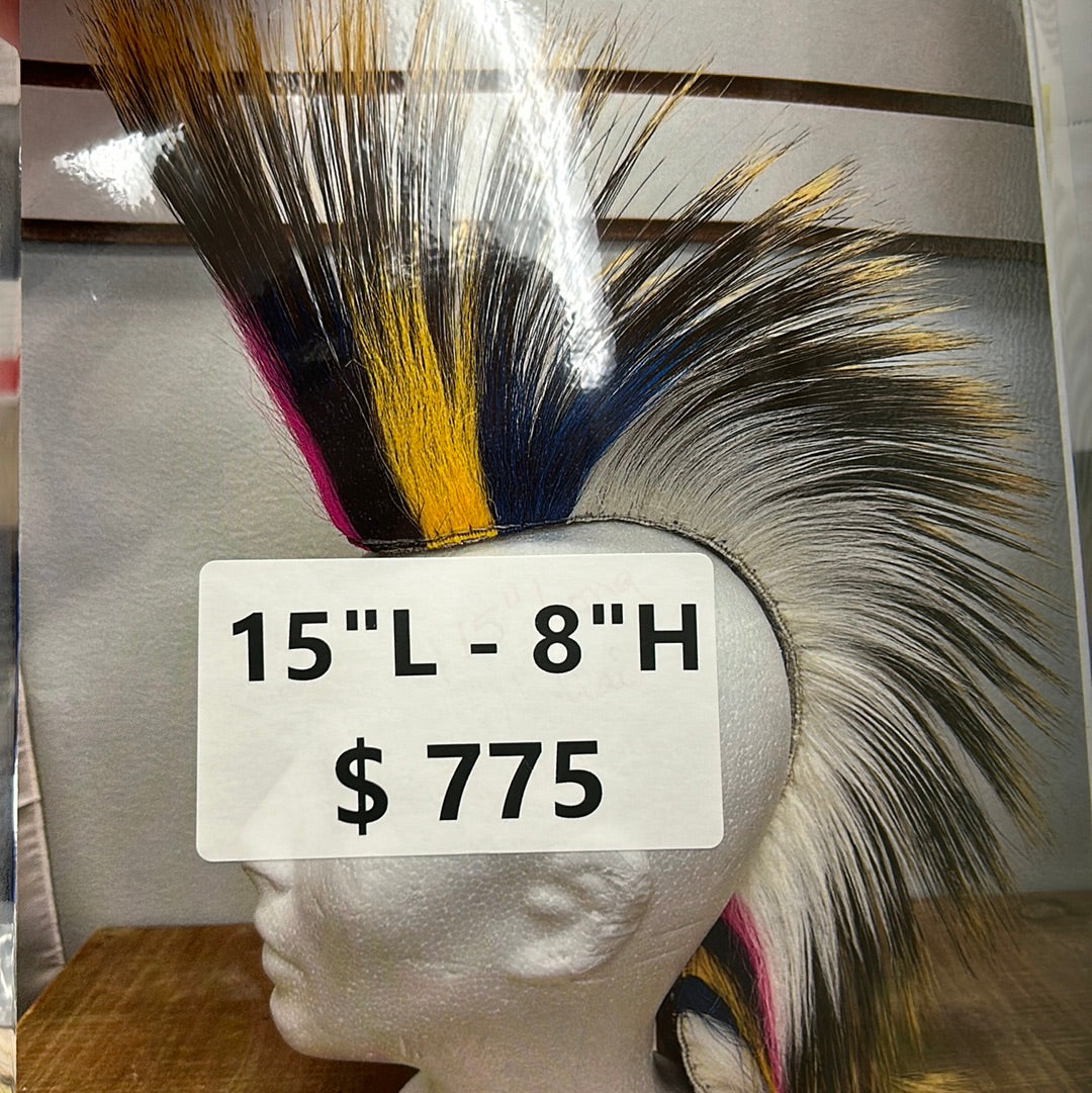 Roach, Chartreuse w/  Multi Colored Stripes 15" L 8" H