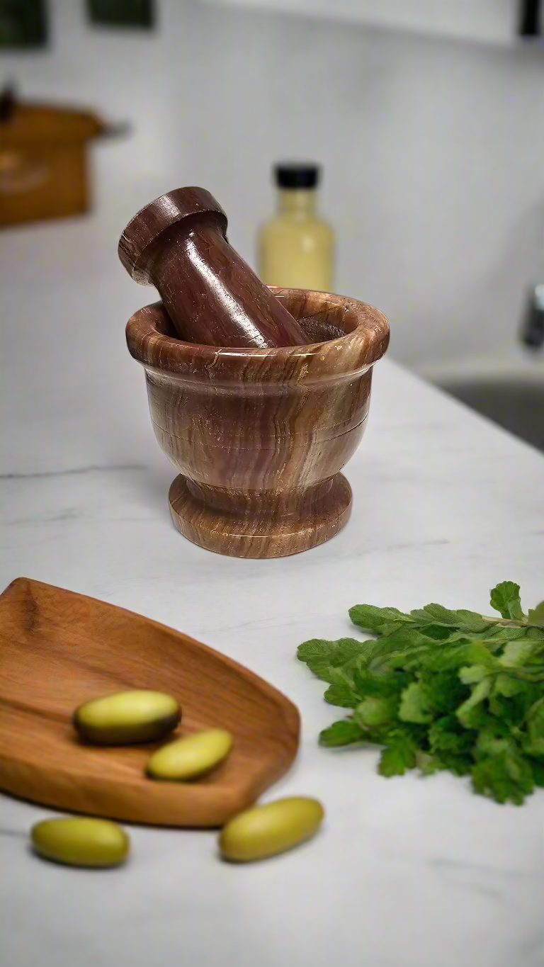 Onyx Mortar and Pestle 2"