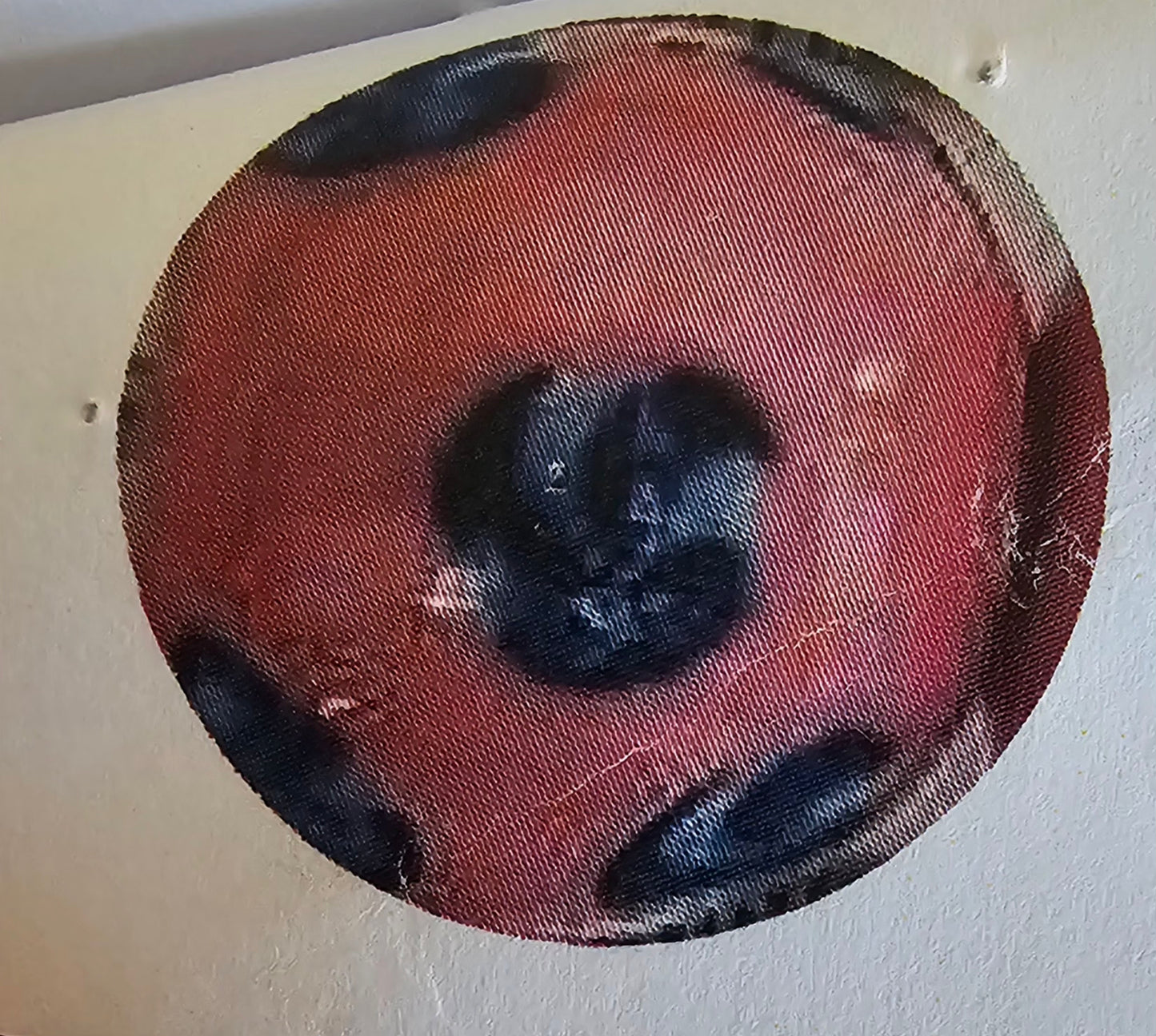 Skunk Beads Fancy Blue Spiral Pink