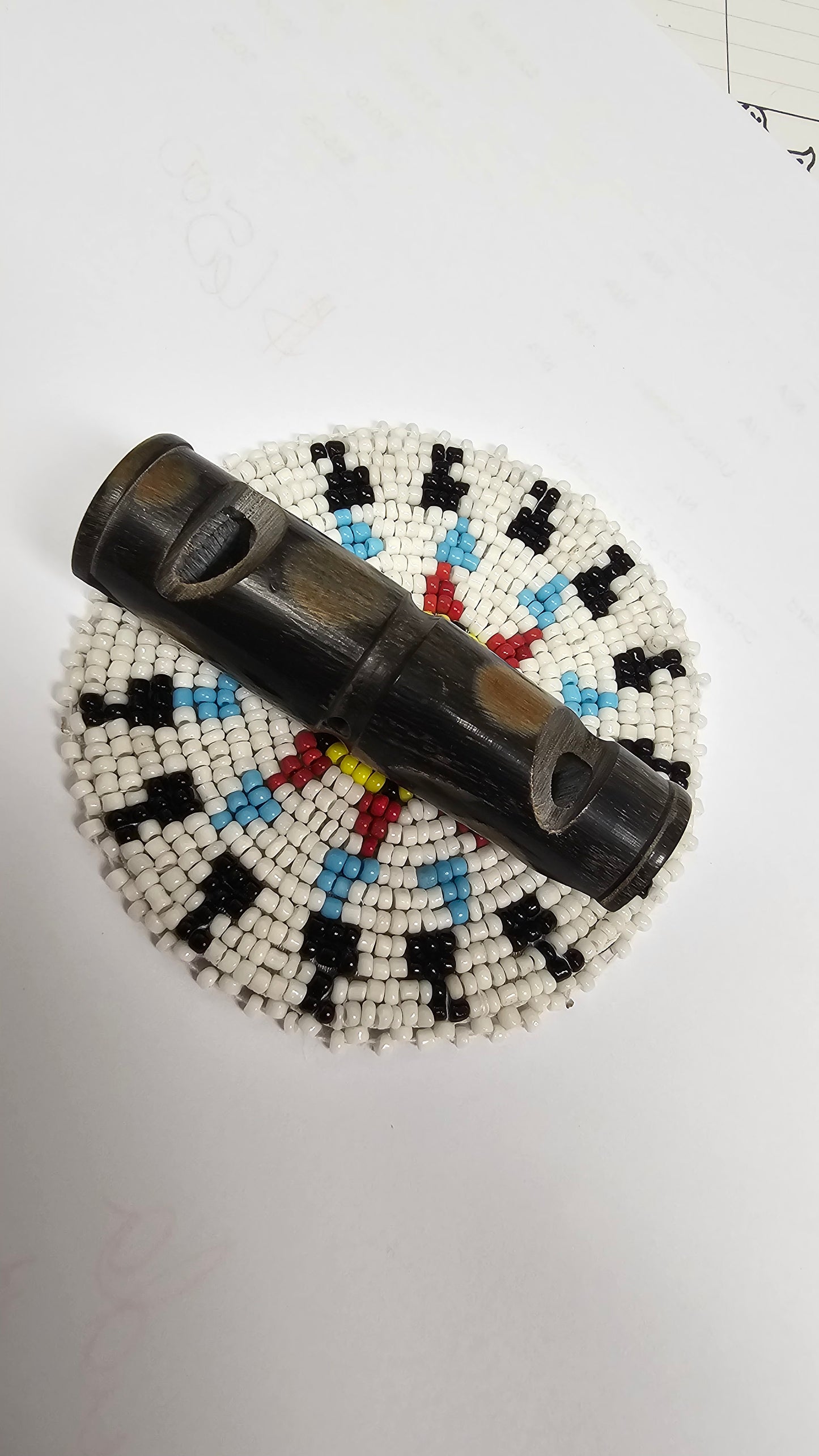 Buffalo Horn Whistle Double Sided