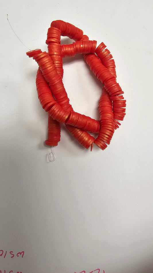 Disc Beads Red 8mm