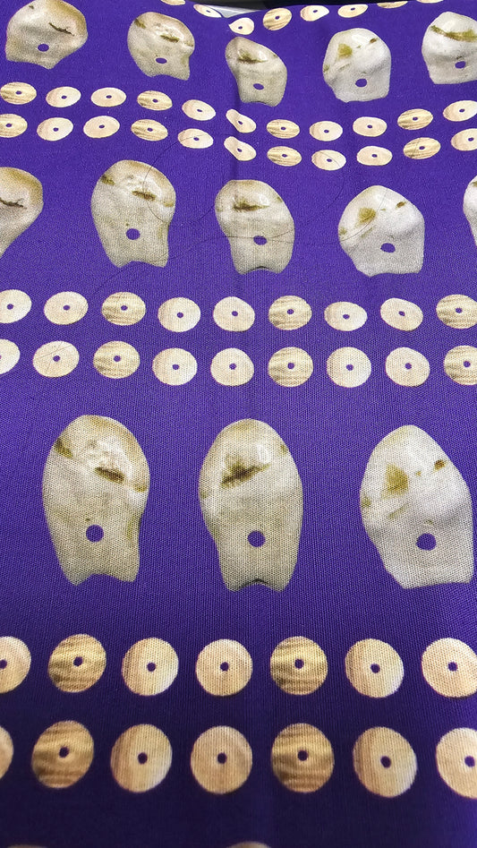 Lauren Good Day Designed Cotton Fabric 1 YRD 8" Purple