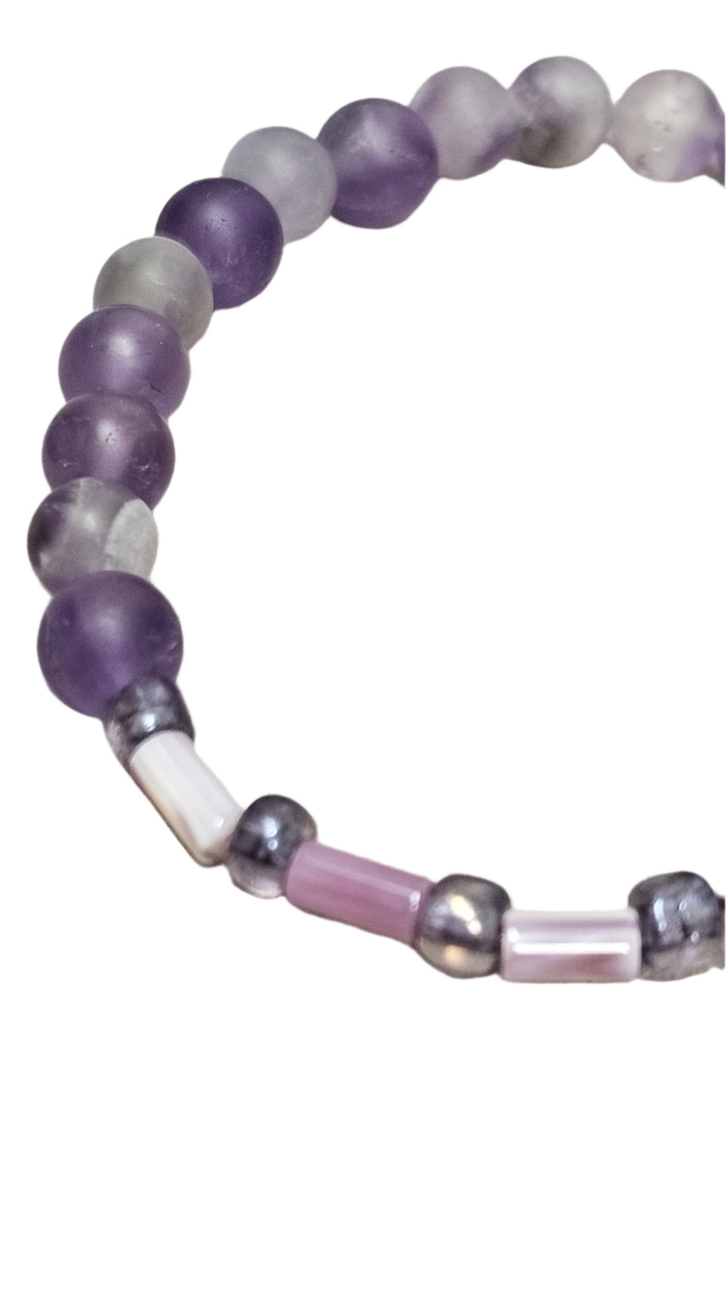 Amethyst And Wampum Bracelet