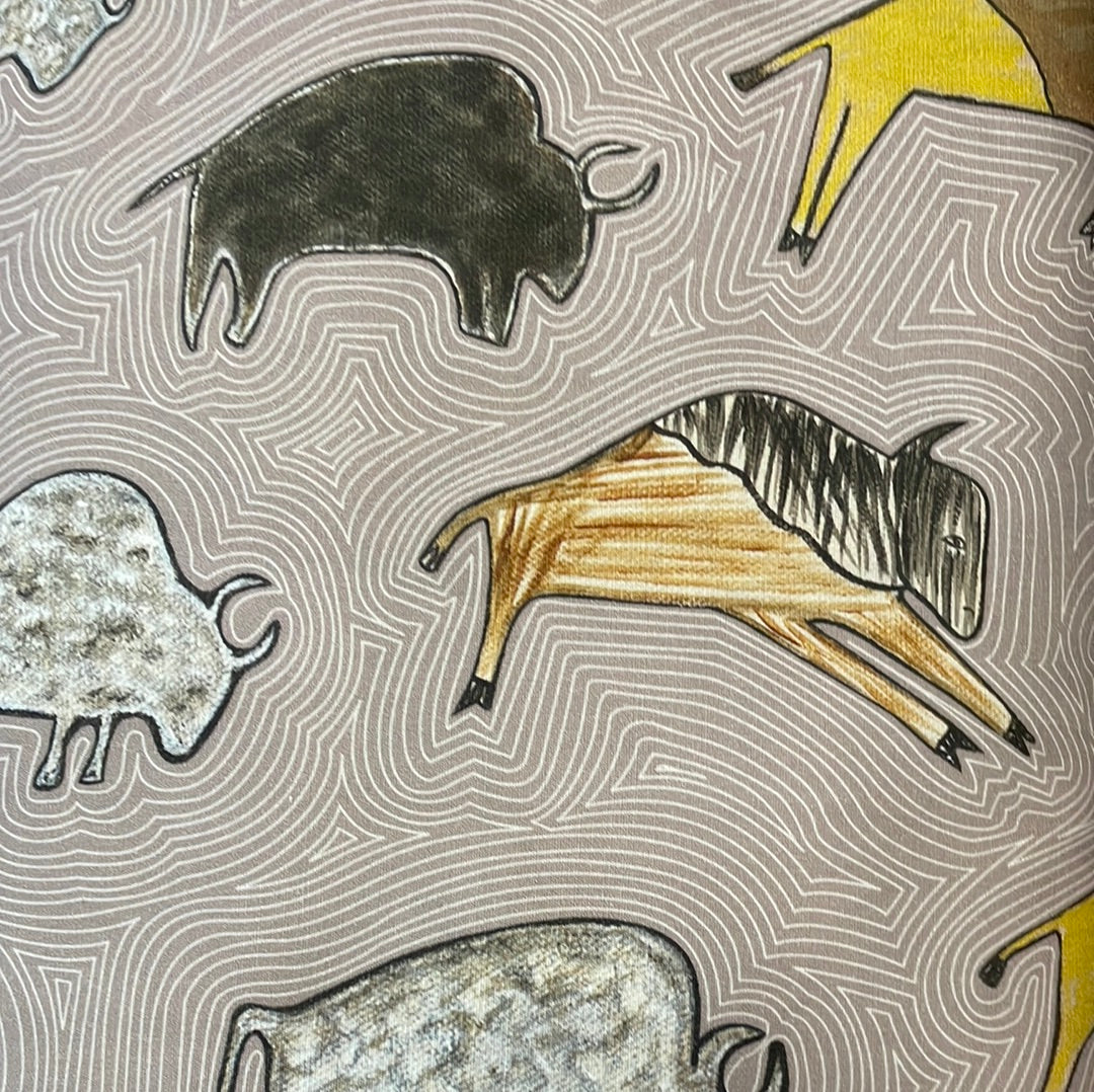 Marybeth Timothy Designed Cotton Fabric Buffalos