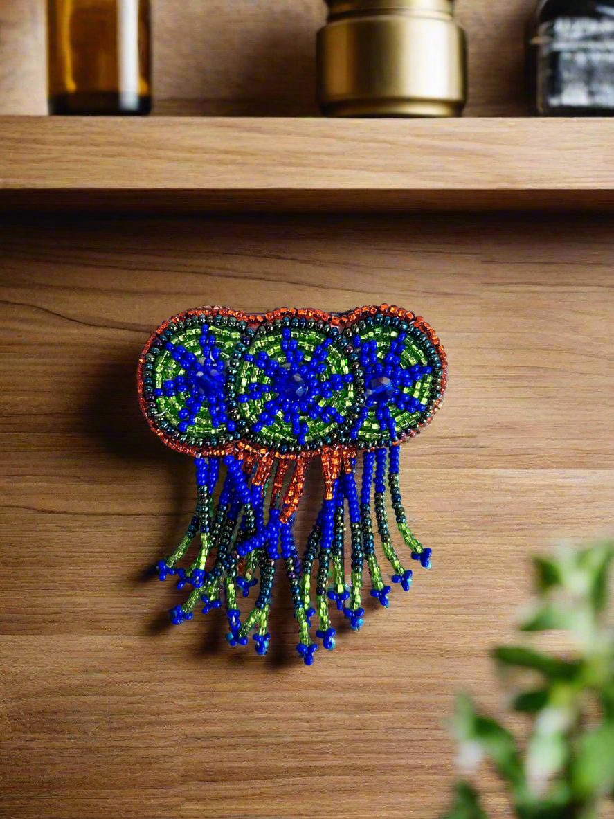Beaded Hair Barrettes