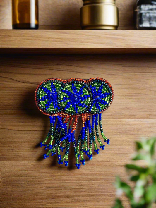 Beaded Hair Barrettes