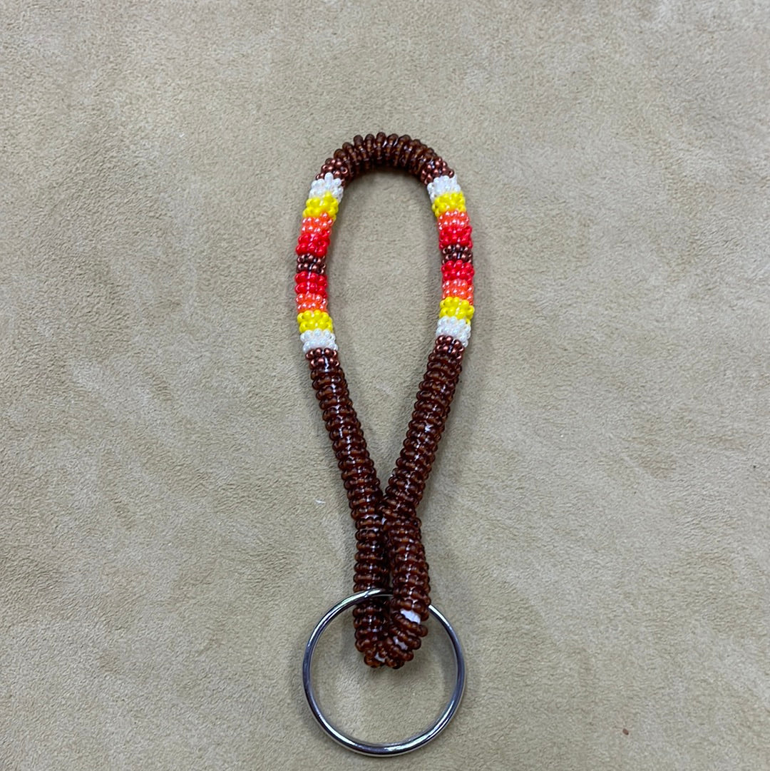 Large Beaded Keychain