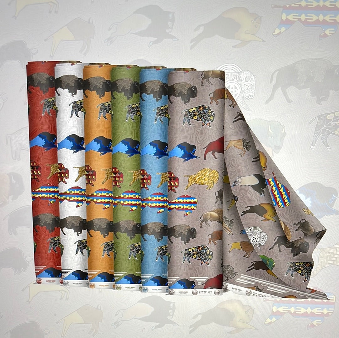 Marybeth Timothy Designed Cotton Fabric Buffalos