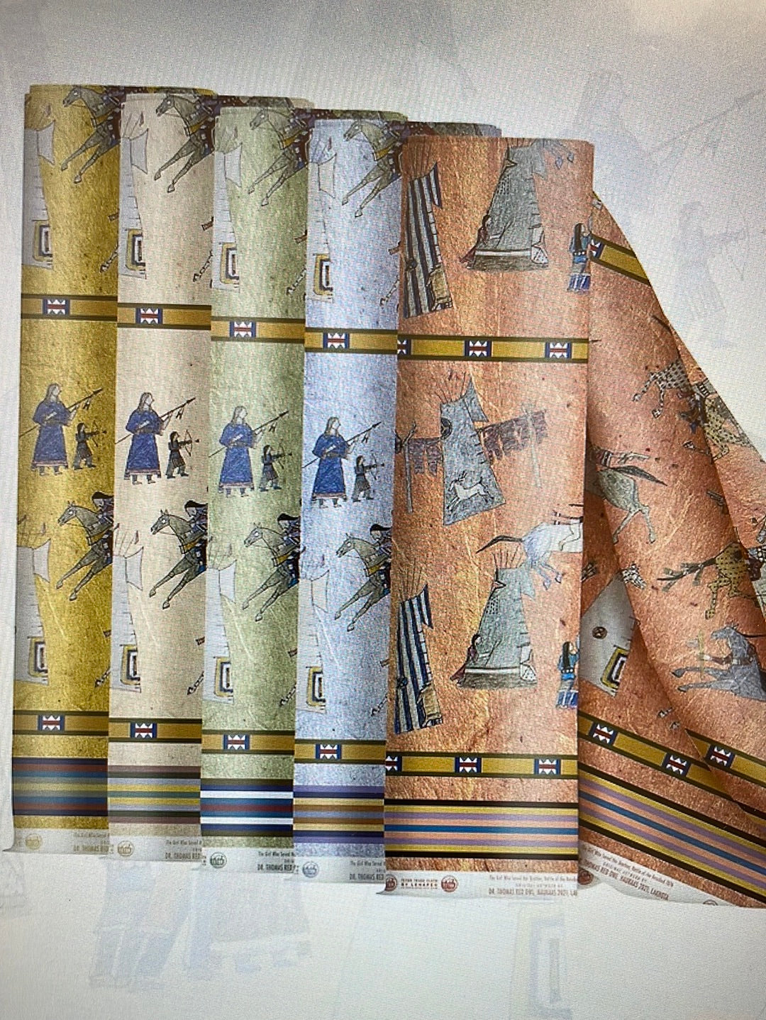 Dr. Thomas Red Owl Haukaas Cotton Fabric Battle Of The Rosebuds