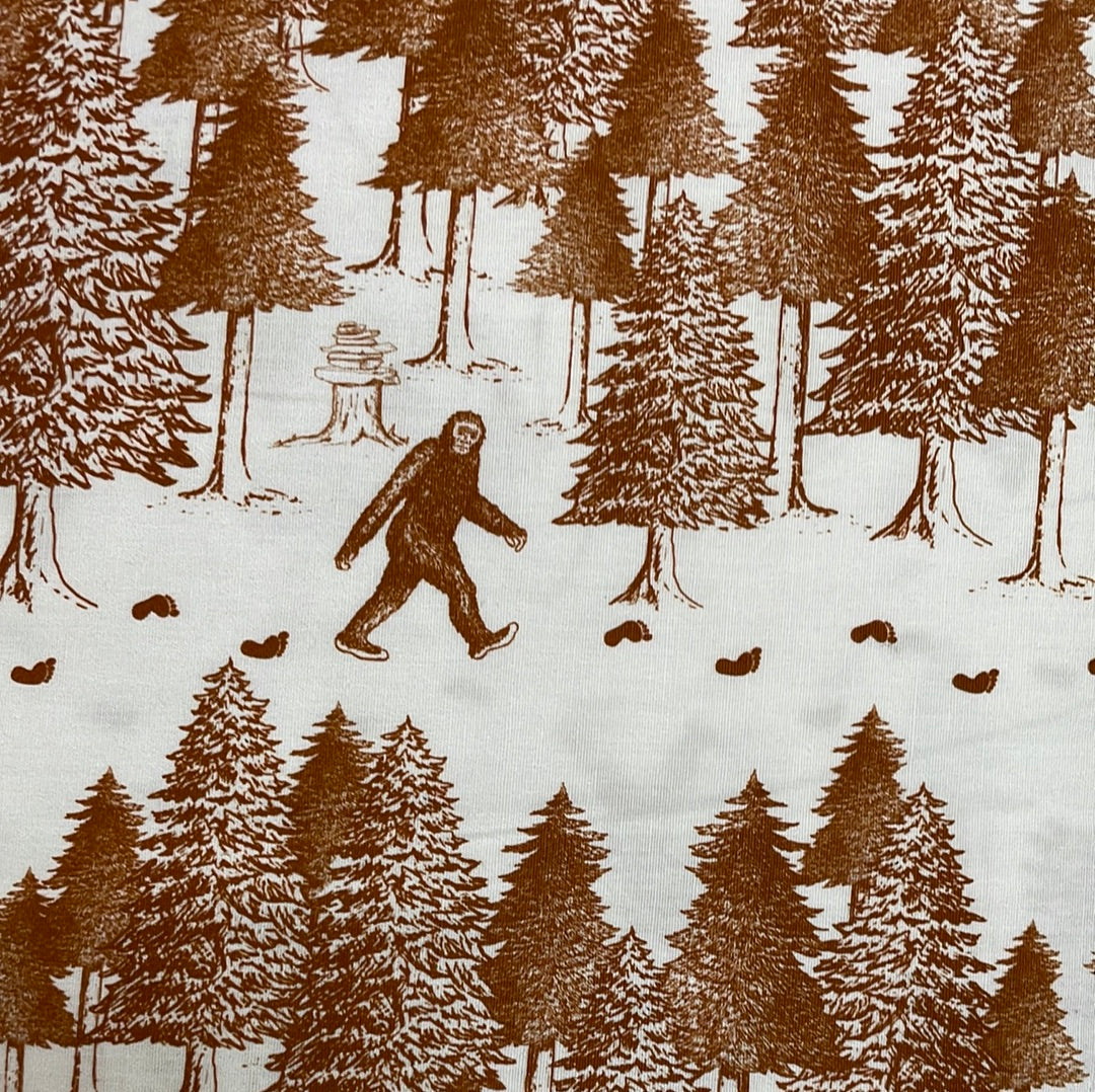 Pette Buffalohead Designed Cotton Fabric Bigfoot