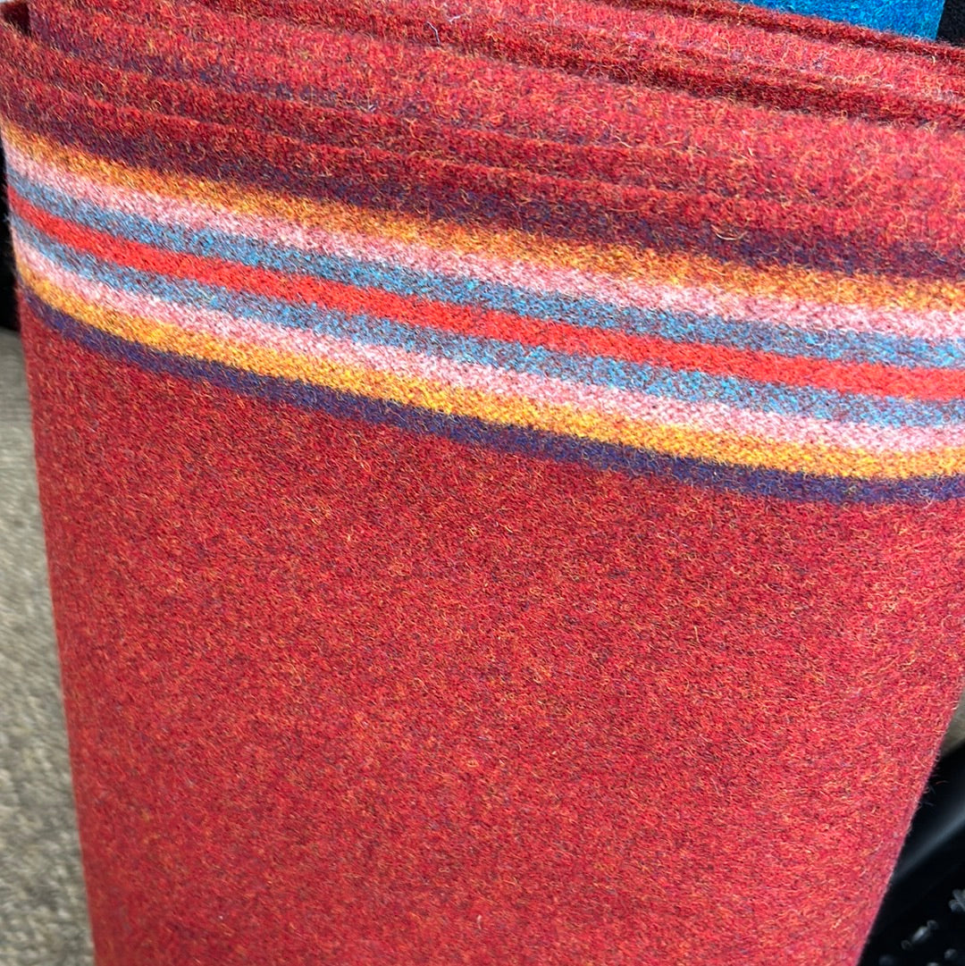 New 10 Band Broadcloth Red