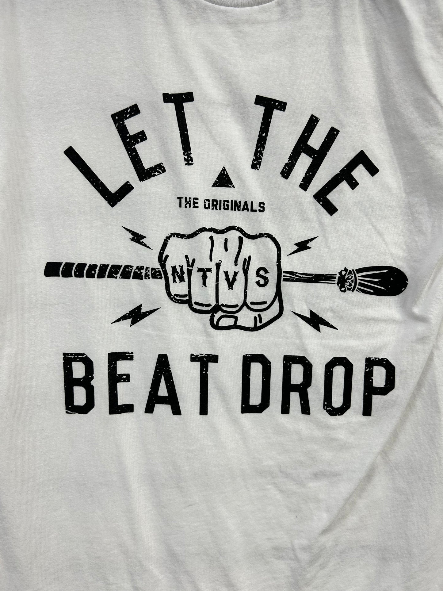 Let The Beat Drop White T-Shirt