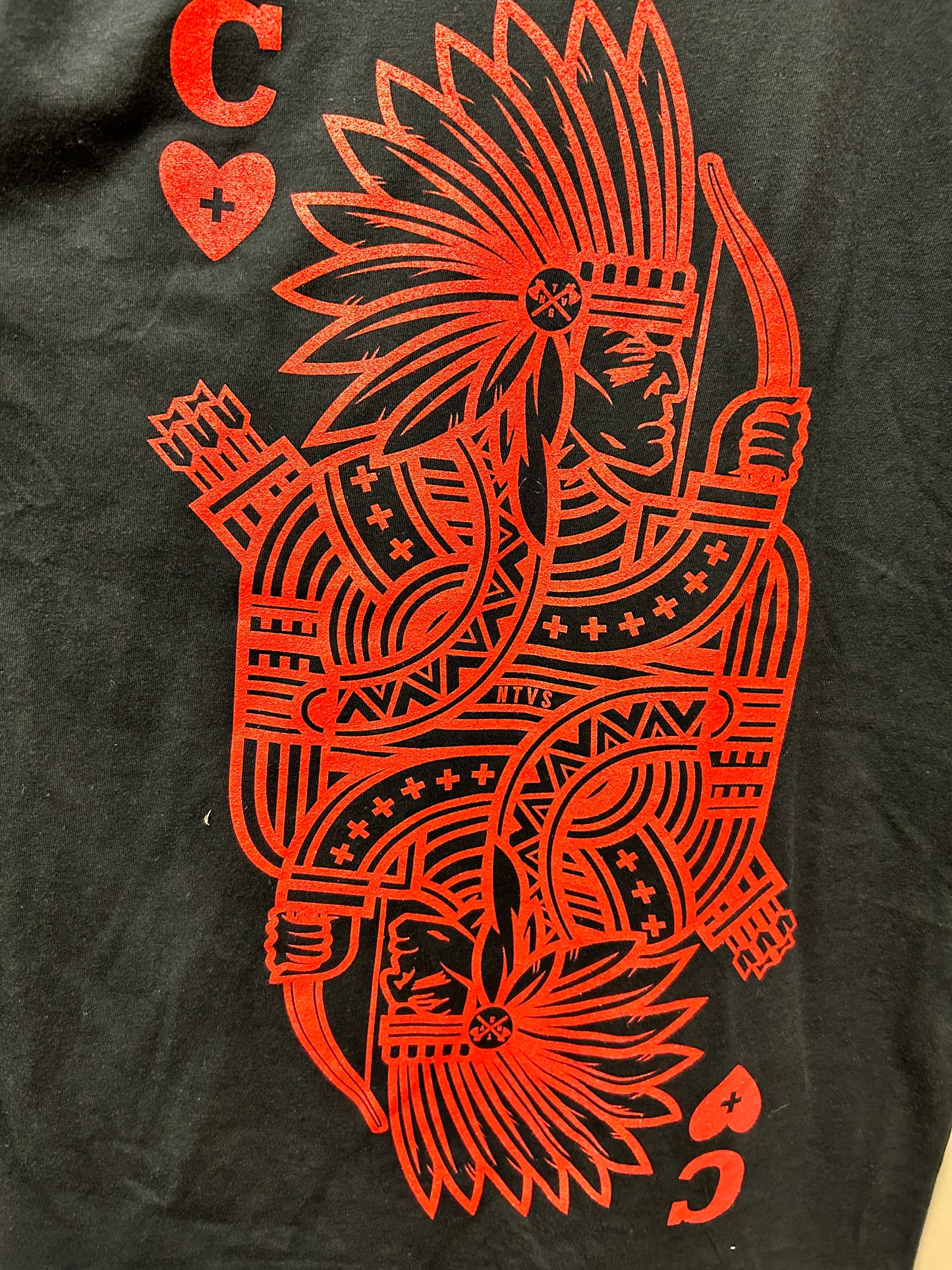Chief Of Hearts Black T-Shirt