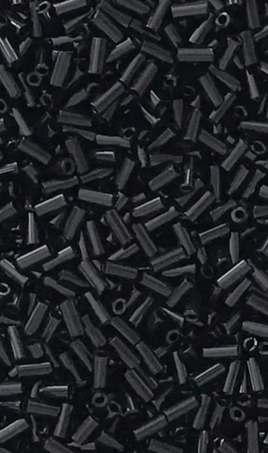 Bugal Beads Black Straight
