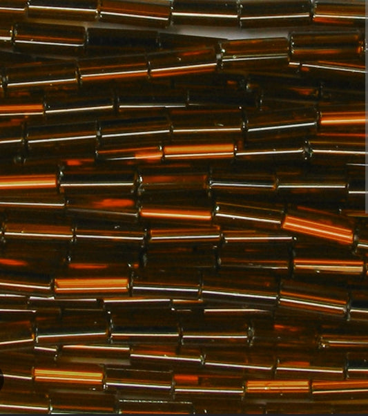 Bugal Beads 5mm Dark Topaz Straight