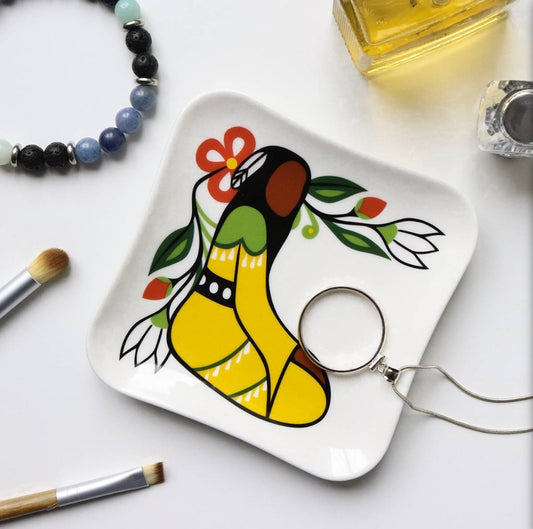 Ceramic Jingle Dress Trinket Dish