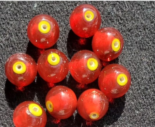 Bay Beads Yellow Core 12mm
