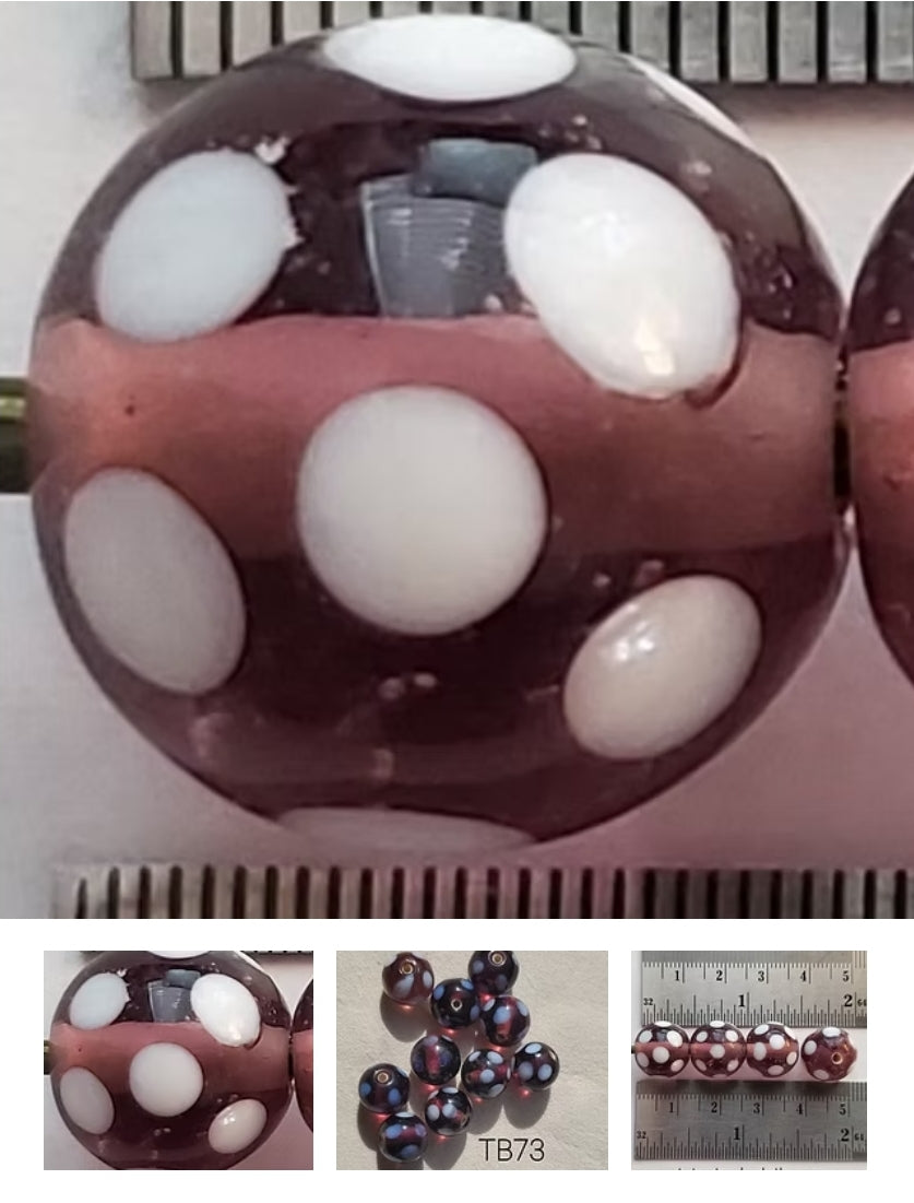 Skunk Beads Transparent Purple