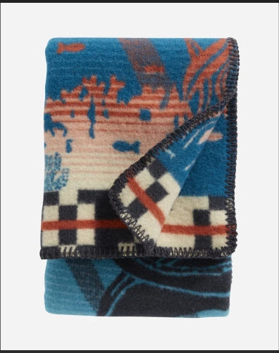 Pendleton Jacquard Crib Blanket Tide School