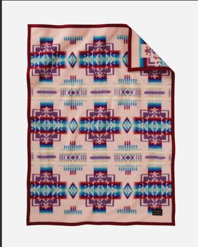Pendleton Chief Joseph Crib Blanket Pink