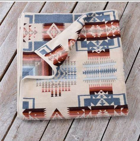 Pendleton Oversized Spa Towel Chief Joseph Rosewood