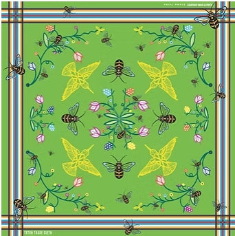 Kiowa Dougherty Designed Cotton Bandanas Birds & Bees