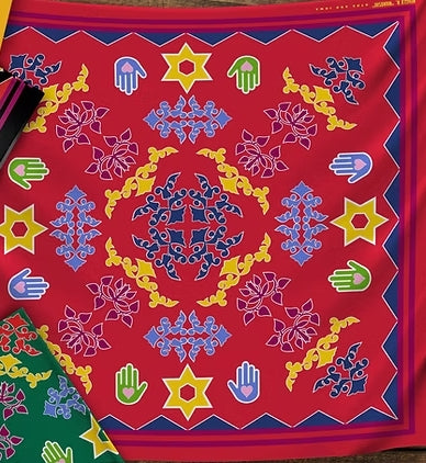 Hinglu Huber (Otoe / Iowa) Designed Cotton Bandanas