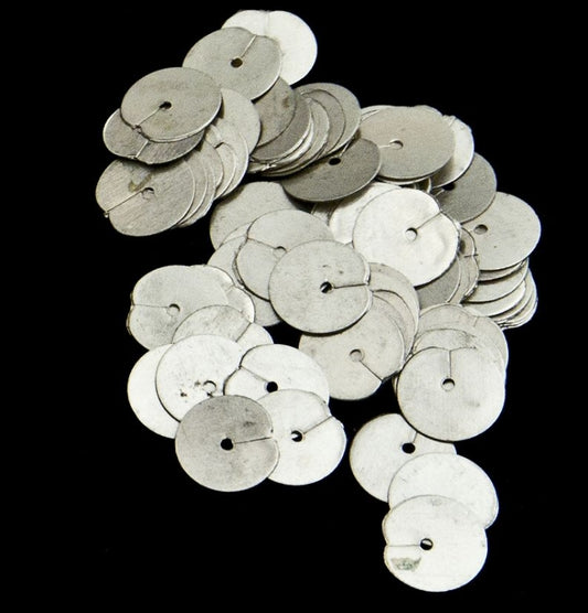 Old Time Silver Sequins 3/8"