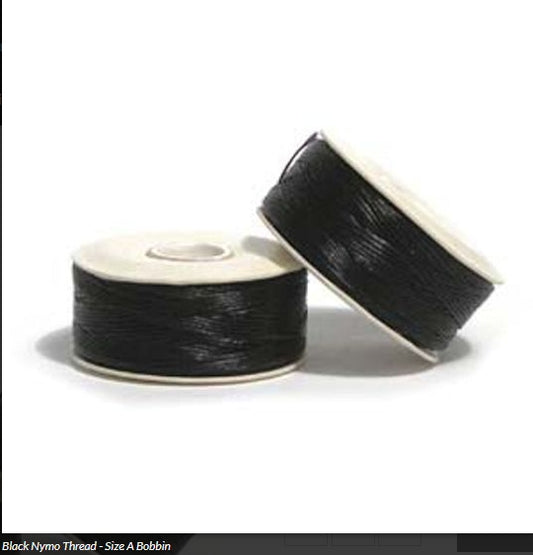 Nymo Thread Size A Bobbin (OO) Black
