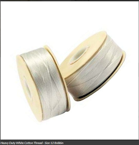 Nymo Thread Size 12 ( Heavy Duty ) White