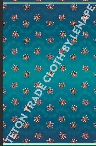 Sea Turtles Cotton Fabric Blue