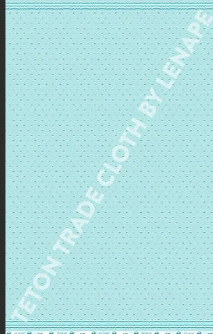 Tiny Canoes Cotton Fabric Teal
