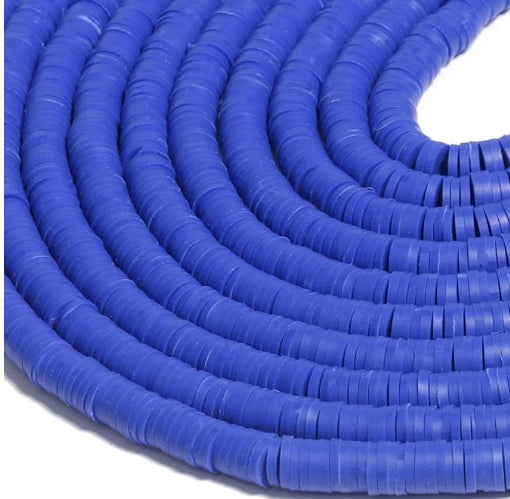 Disc Beads Royal Blue 8mm