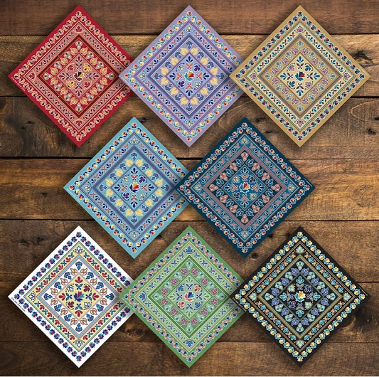 Lenape Floral Satin Scarf