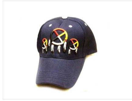 Baseball Cap Embroidered Four Directions #2