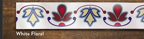 Lenape Floral Ribbon White 1 yrd 5"
