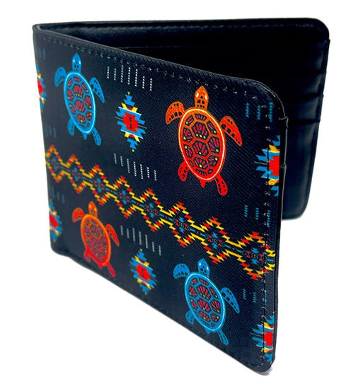 Native Animals Print Men's Leather Wallets