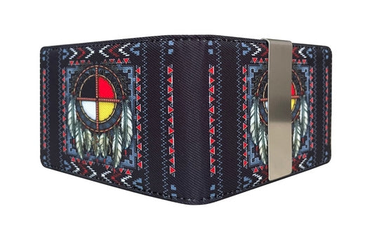 Native Print Men's Money Clip Wallets