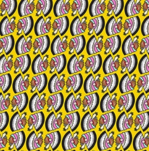 Kiowa Daughtry Designed Cotton Fabric Yellow 3 YRDS