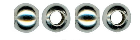 Metal Beads 8mm Rounds Silver 500pk
