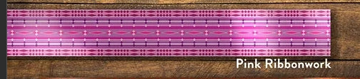 Ribbonwork Designed Ribbon Pink