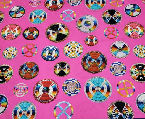 Punky Daniels Designed Quil Work Satin Scarfs