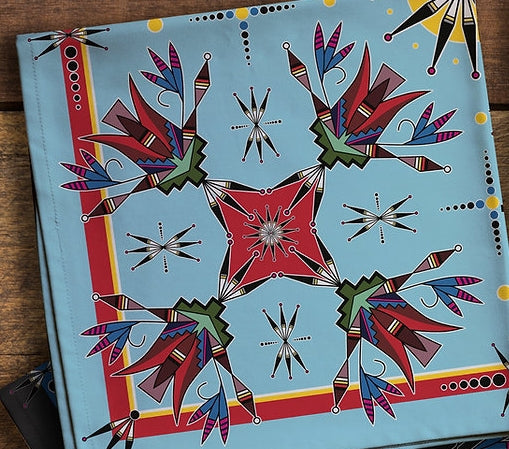 Kayla Looking Horse Designed Satin Scarf