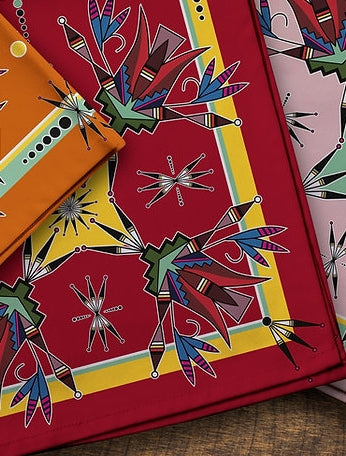 Kayla Looking Horse Designed Satin Scarf