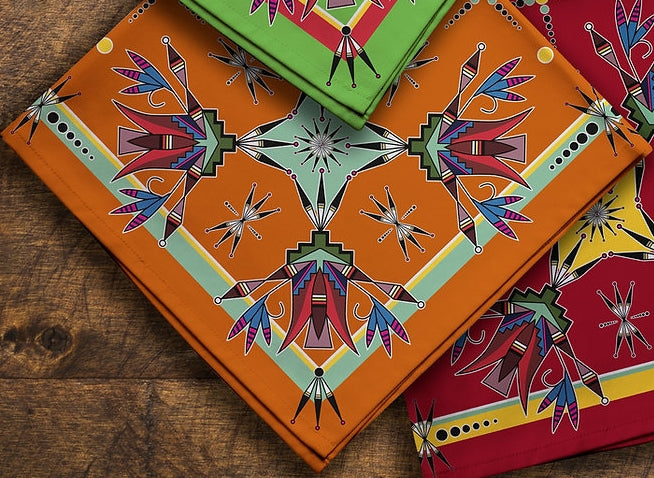 Kayla Looking Horse Designed Satin Scarf