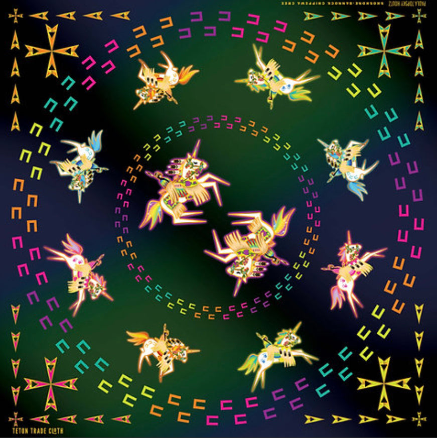 Paula TopSky Designed Satin Scarfs